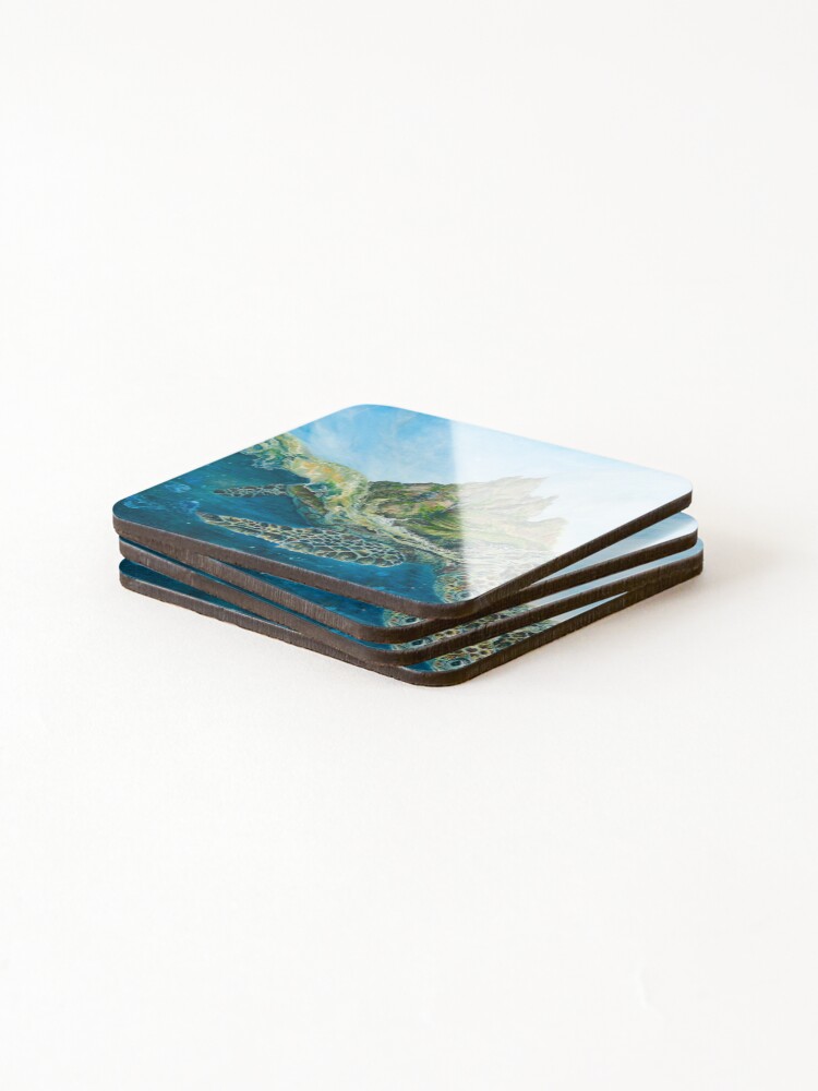 Thumbnail 4 of 5, Coasters (Set of 4), Atlas designed and sold by Raeallyce.