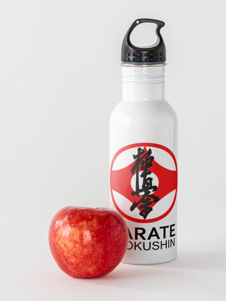 Alternate view of Kyokushin Karate Kanji and Symbol Water Bottle