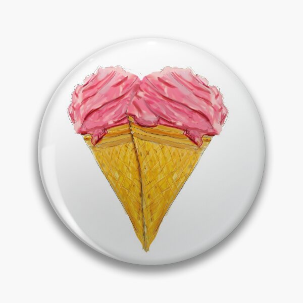 Item preview, Ice Cream Love Heart designed and sold by Clare Walker.