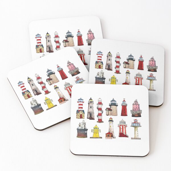 Item preview, Watercolor lighthouses of world designed and sold by lara-kaluga.