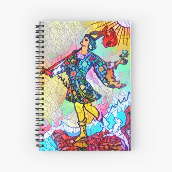 The Fool - Tarot - colorful new variant Spiral Notebook