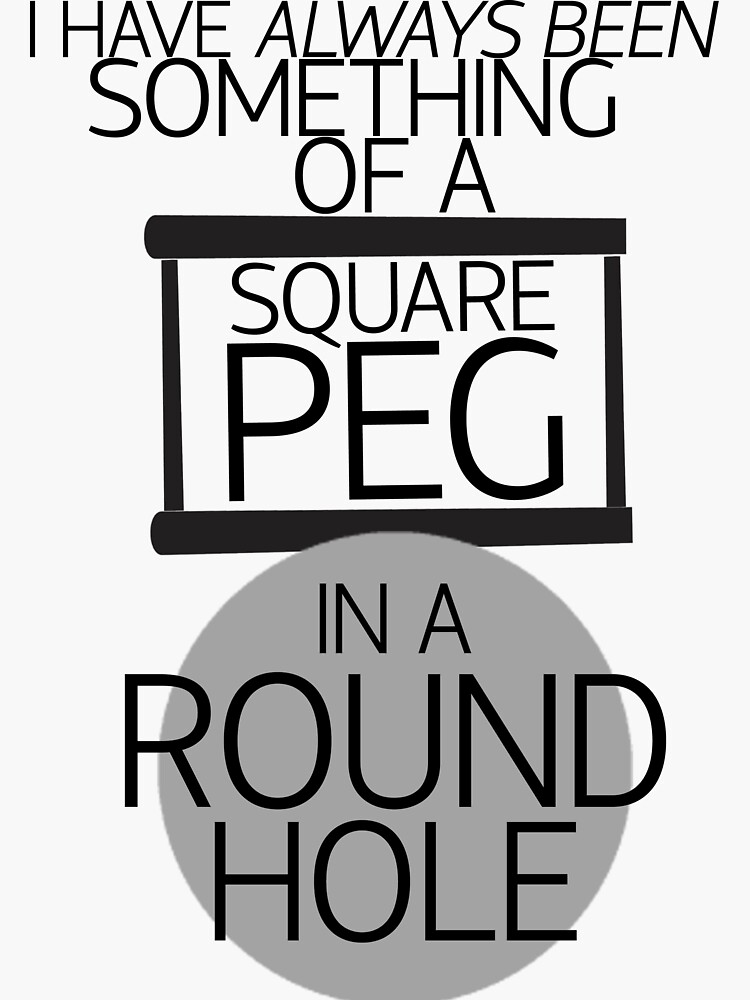 "HTTYDInspired "Square Peg in a Round Hole"" Sticker for Sale by