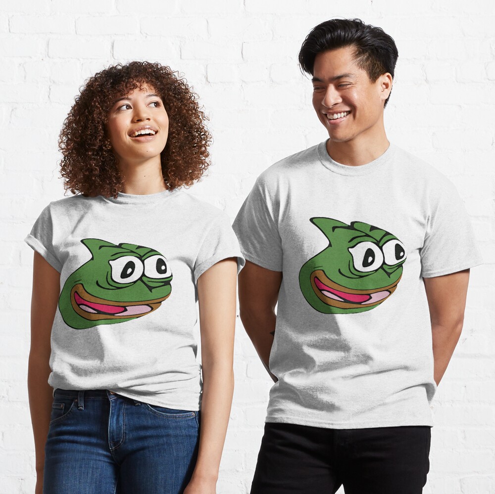 Kids Pepega Pepe T-Shirt Emote Black : : Clothing, Shoes &  Accessories