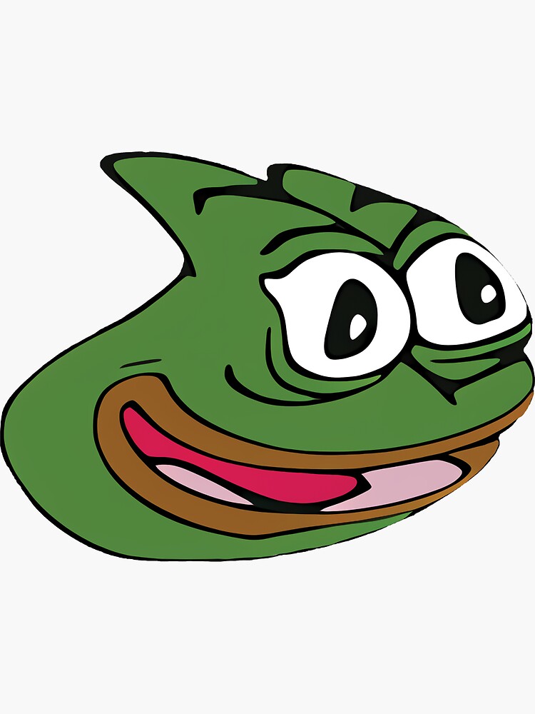Pepega in HD Twitch Emote  Mounted Print for Sale by Reboot Designs