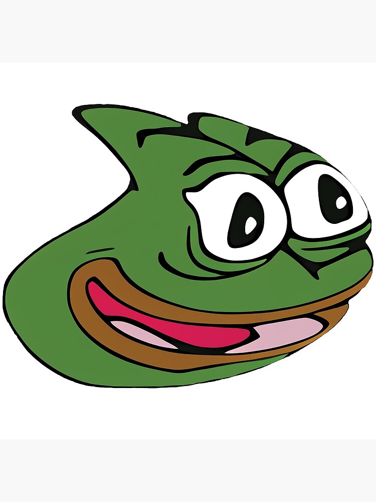 Pepega in HD Twitch Emote  Art Board Print for Sale by Reboot Designs