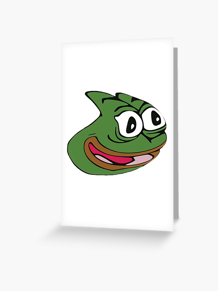 Pepega in HD Twitch Emote | Greeting Card