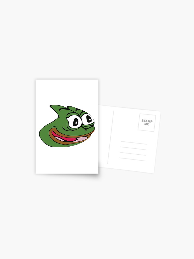 Pepega In Hd Twitch Emote Postcard By Mash701 Redbubble