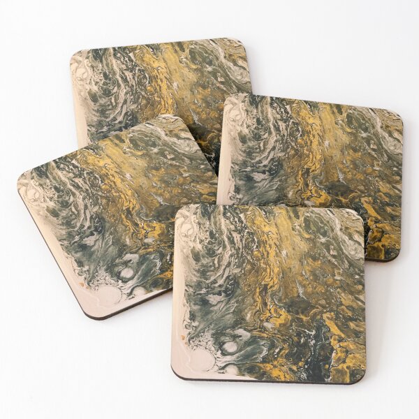 Item preview, Gold Rush 2, Acrylic Pouring, Fluid Art designed and sold by Atelier-Hayn.