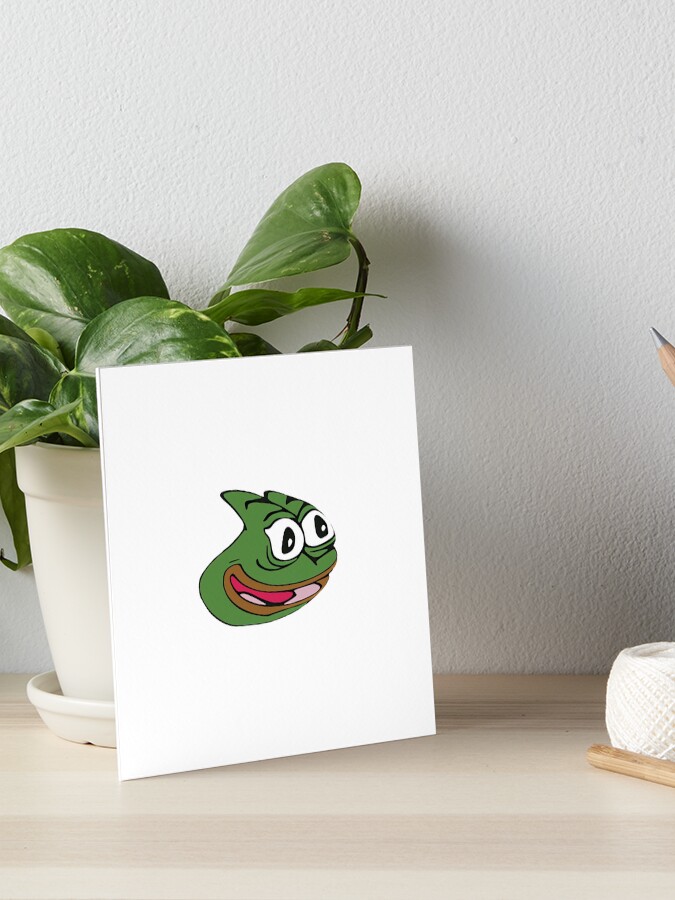 Pepega in HD Twitch Emote  Art Board Print for Sale by Reboot Designs