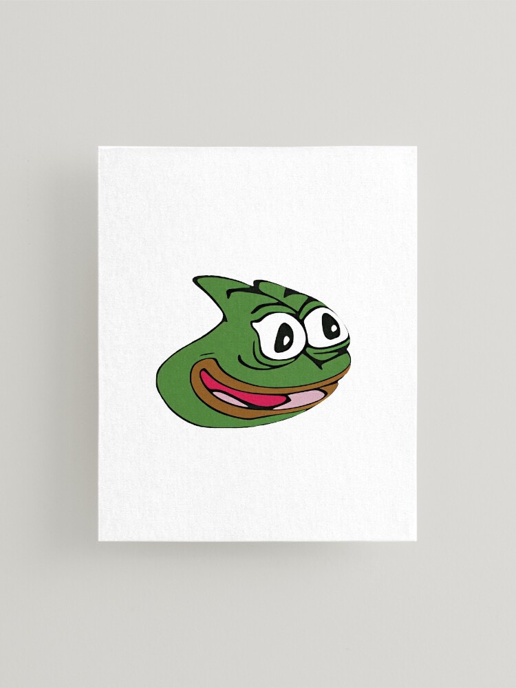 Pepega in HD Twitch Emote  Mounted Print for Sale by Reboot Designs