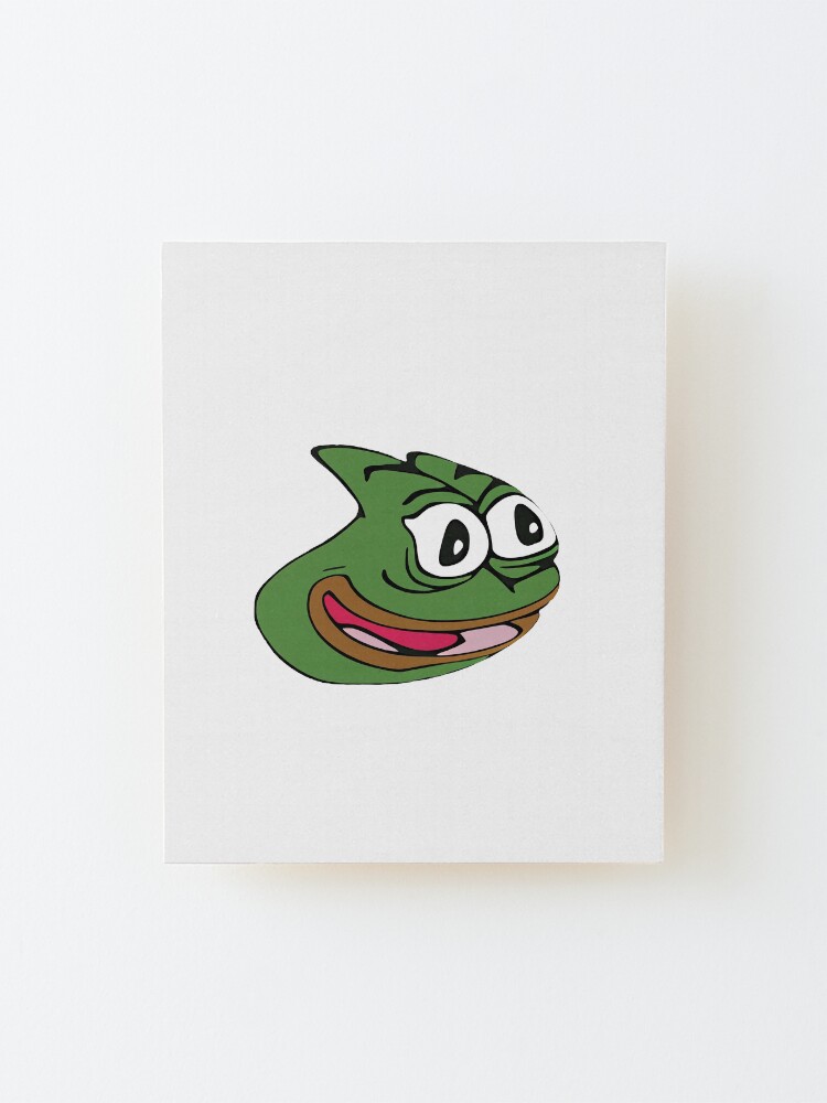 Pepega in HD Twitch Emote  Mounted Print for Sale by Reboot Designs