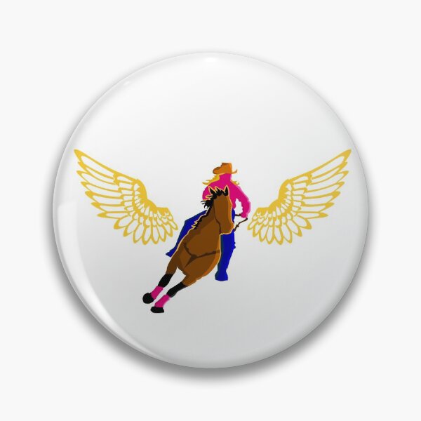 Item preview, BARREL RACER WITH WINGS designed and sold by GorillaFarm.
