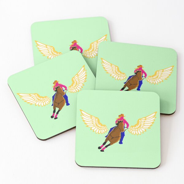 Item preview, BARREL RACER WITH WINGS designed and sold by GorillaFarm.