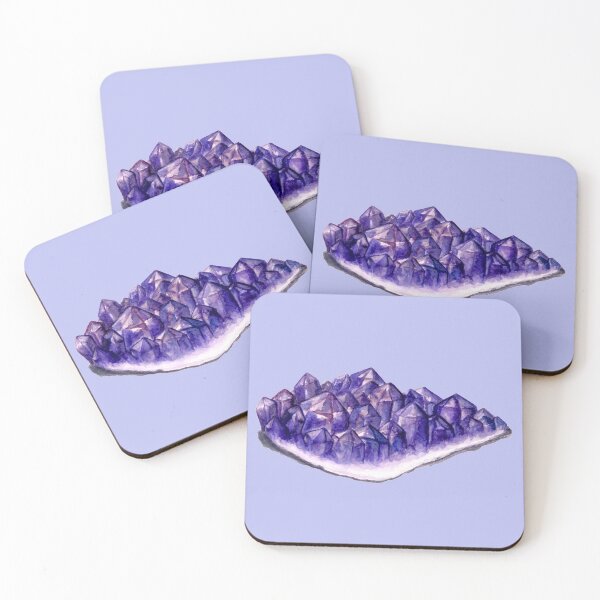 Item preview, Watercolor Amethyst Cluster designed and sold by Kraina.