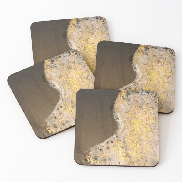 Item preview, Gold Rush 3, Acrylic Pouring, Fluid Art designed and sold by Atelier-Hayn.