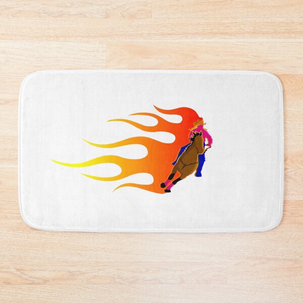 Item preview, BARREL RACER WITH FLAMES designed and sold by GorillaFarm.