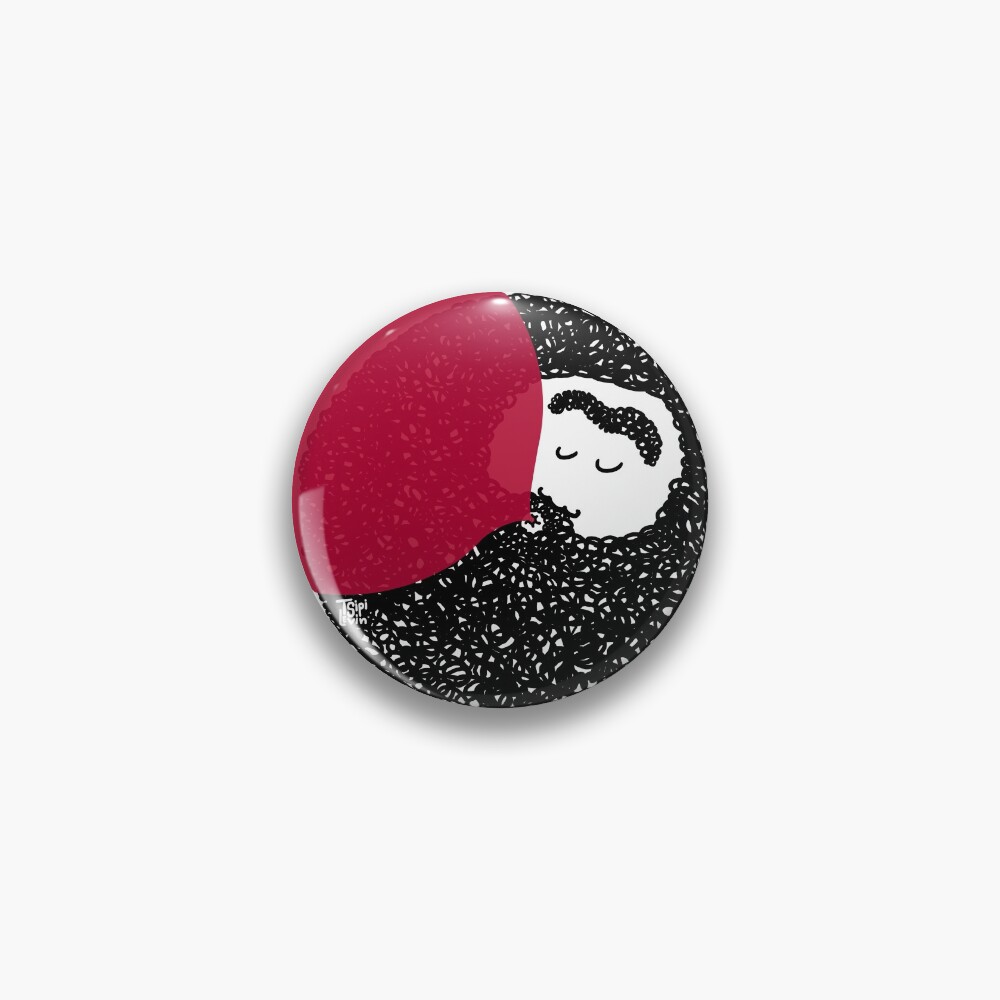 Weirdo with a Beardo Pin