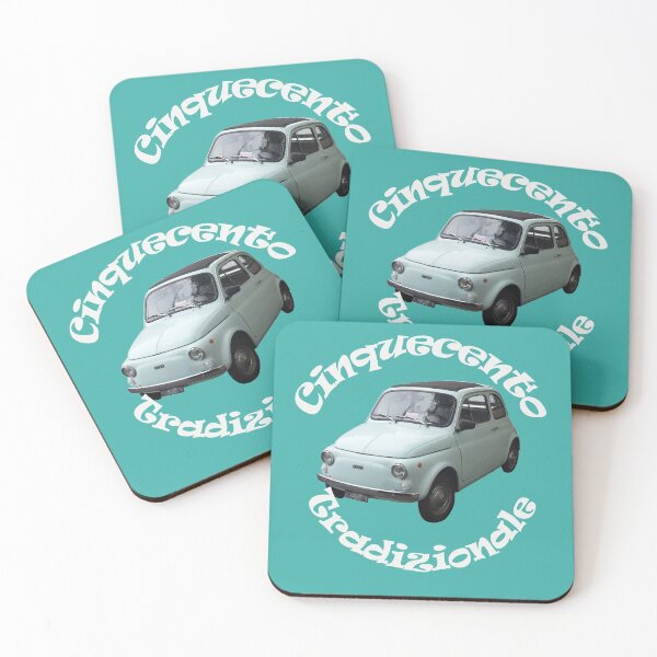 Item preview, A T-shirt or mug with a vintage Fiat 500 cinquecento gift idea for italy lovers designed and sold by RickTellon.