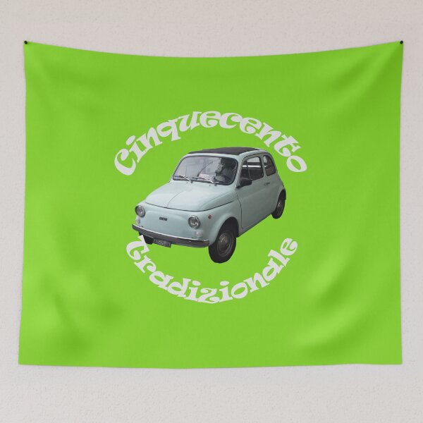 Item preview, A T-shirt or mug with a vintage Fiat 500 cinquecento gift idea for italy lovers designed and sold by RickTellon.