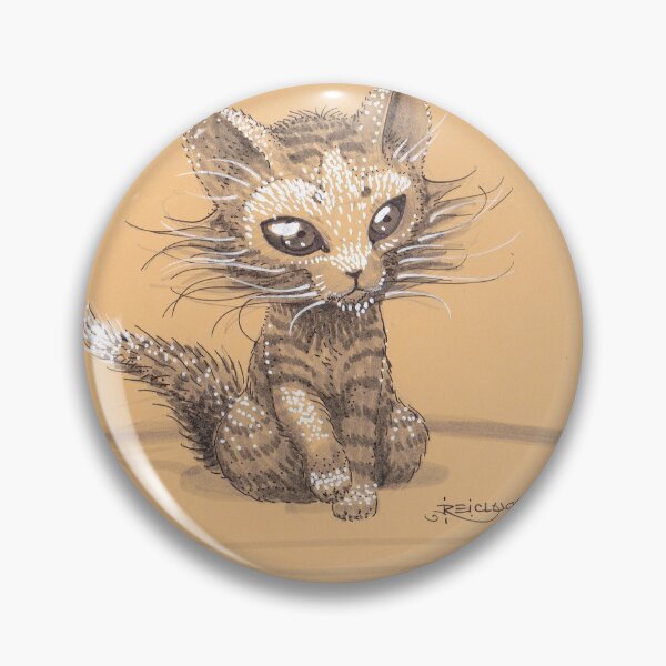 Exotic dark eyed kitten Pin