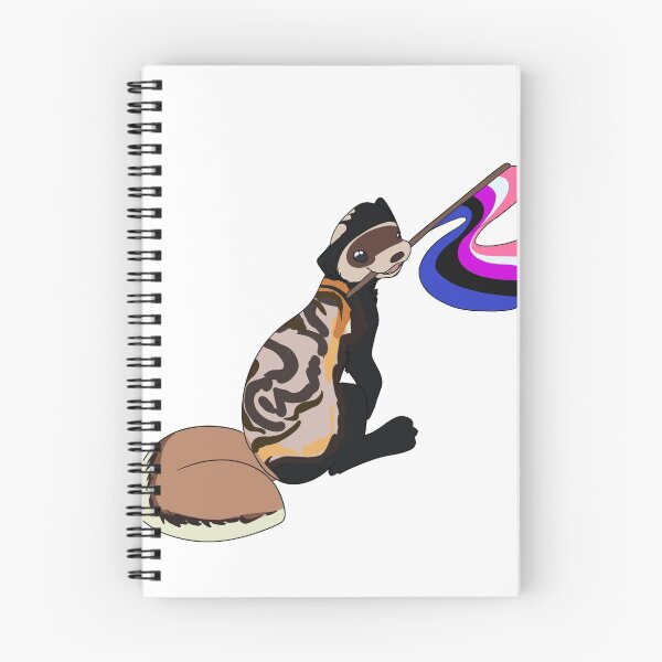 Item preview, LGBT+ Marbled Polecat - Genderfluid designed and sold by DovahCourts.