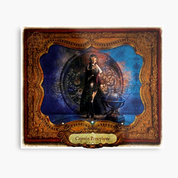 2012 Steampunk Calendar Page 3 Metal Print