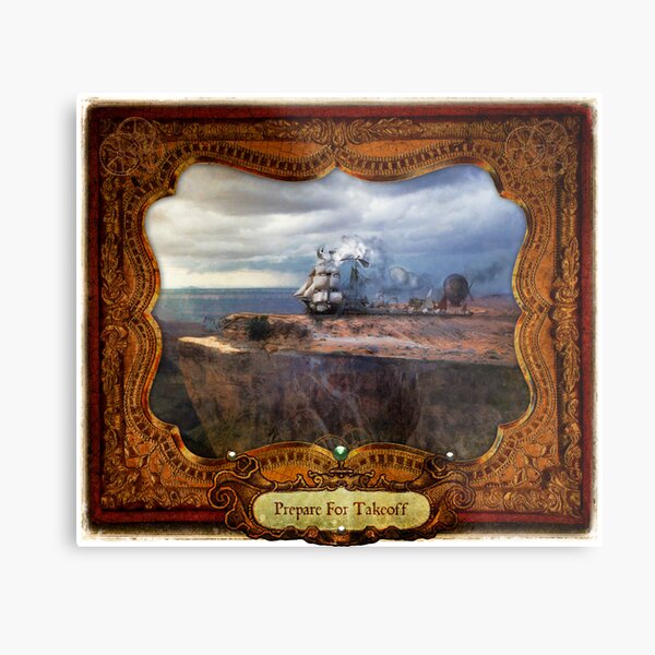 2012 Steampunk Calendar Page 8 Metal Print