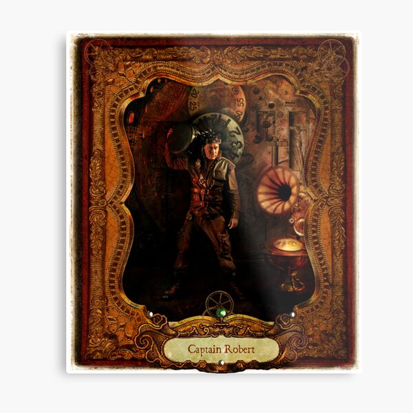 2012 Steampunk Calendar Page 10 Metal Print