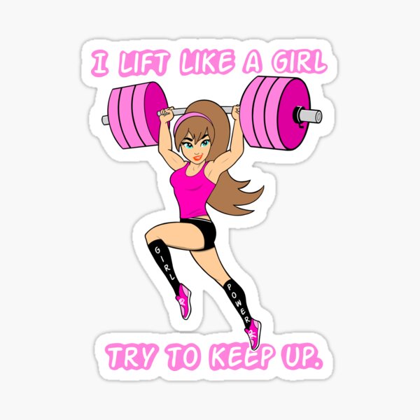 Item preview, fitness, fitness girl, barbell girl, girls who lift designed and sold by Tim Addison.