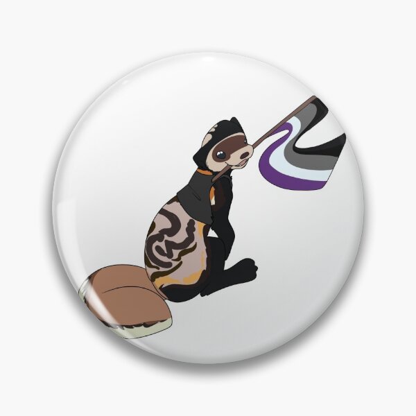 Item preview, LGBT+ Marbled Polecat - Asexual - Binder designed and sold by DovahCourts.