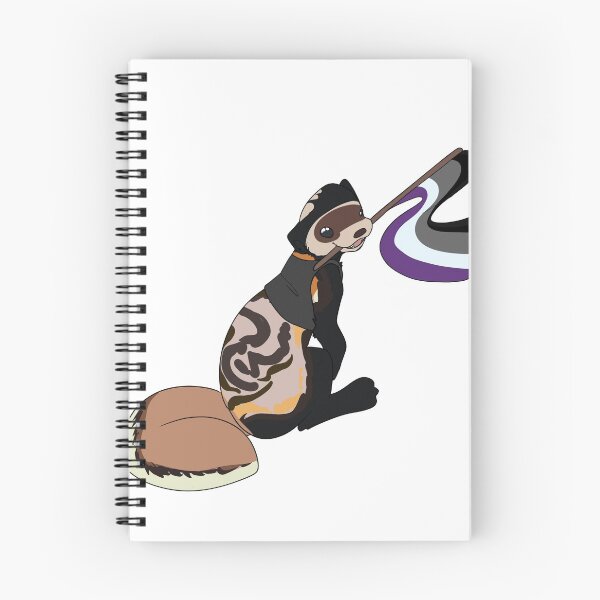 Item preview, LGBT+ Marbled Polecat - Asexual - Binder designed and sold by DovahCourts.