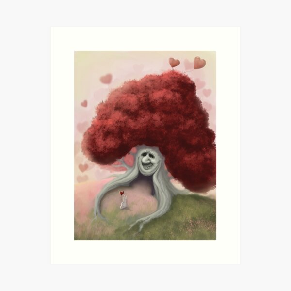 The Valentine's Tree Art Print