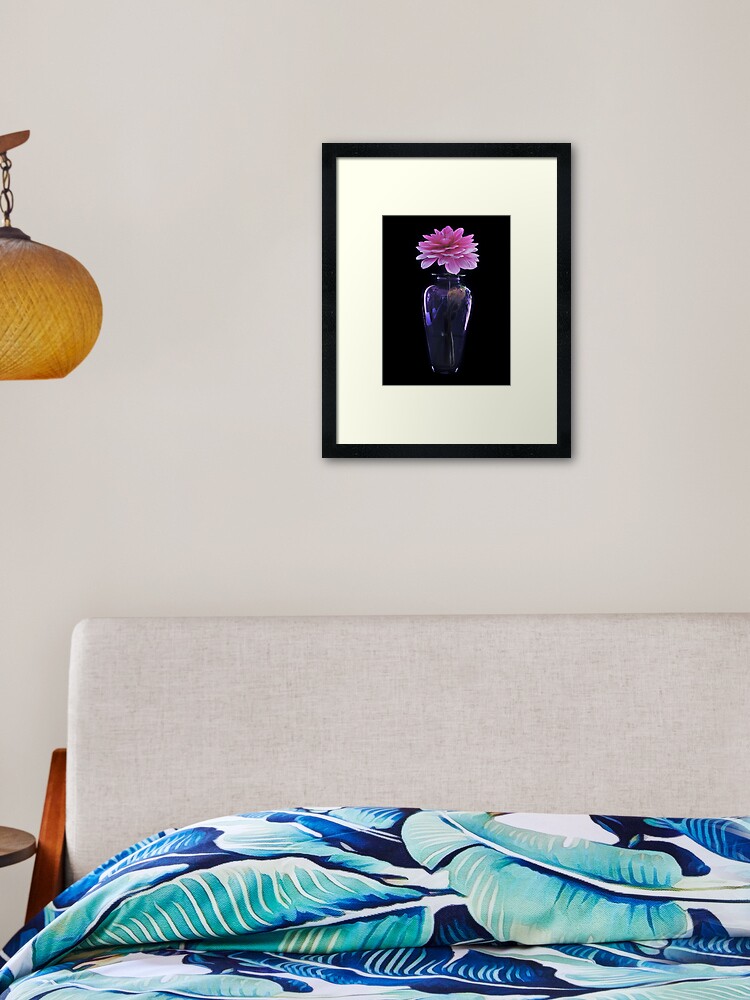 Thumbnail 2 of 7, Framed Art Print, Dahlia In Evening Dress designed and sold by nikongreg.