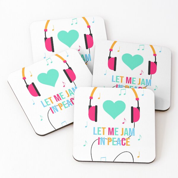 Item preview, Colorful Headphones - Let Me Jam in Peace designed and sold by MaplewoodMerch.