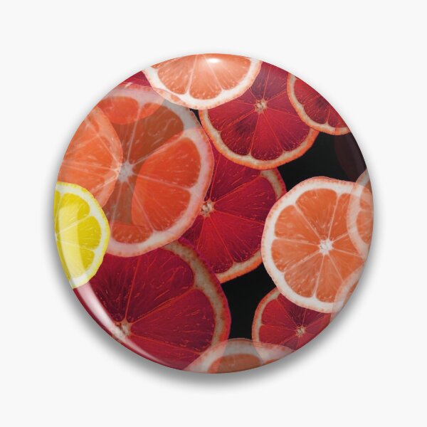 Item preview,    SLICED LEMONS & ORANGE CITRUS BLACK COLOR ABSTRACT  ART  designed and sold by sharlesart.