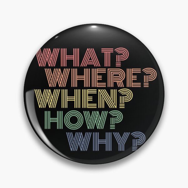 Item preview, WHAT WHERE WHEN HOW WHY? | babyrage on REDBUBBLE designed and sold by babyrage.
