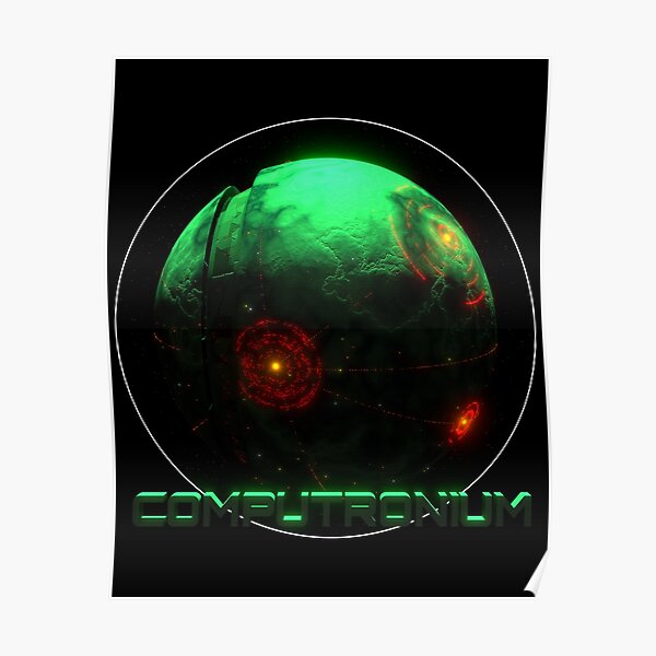 Planète Computronium - Vert Lovecraft Poster