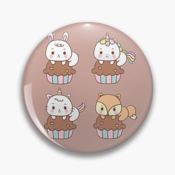 Item preview, Cute Animals Cupcakes designed and sold by kawaiistudio.
