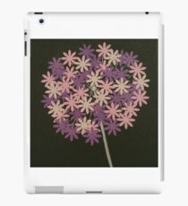 Purple pink and cream Allium iPad Case/Skin
