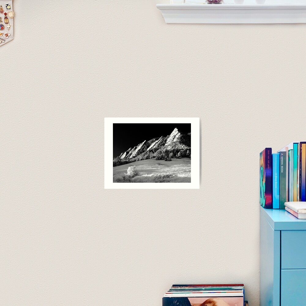 Flatirons In Infrared Art Print