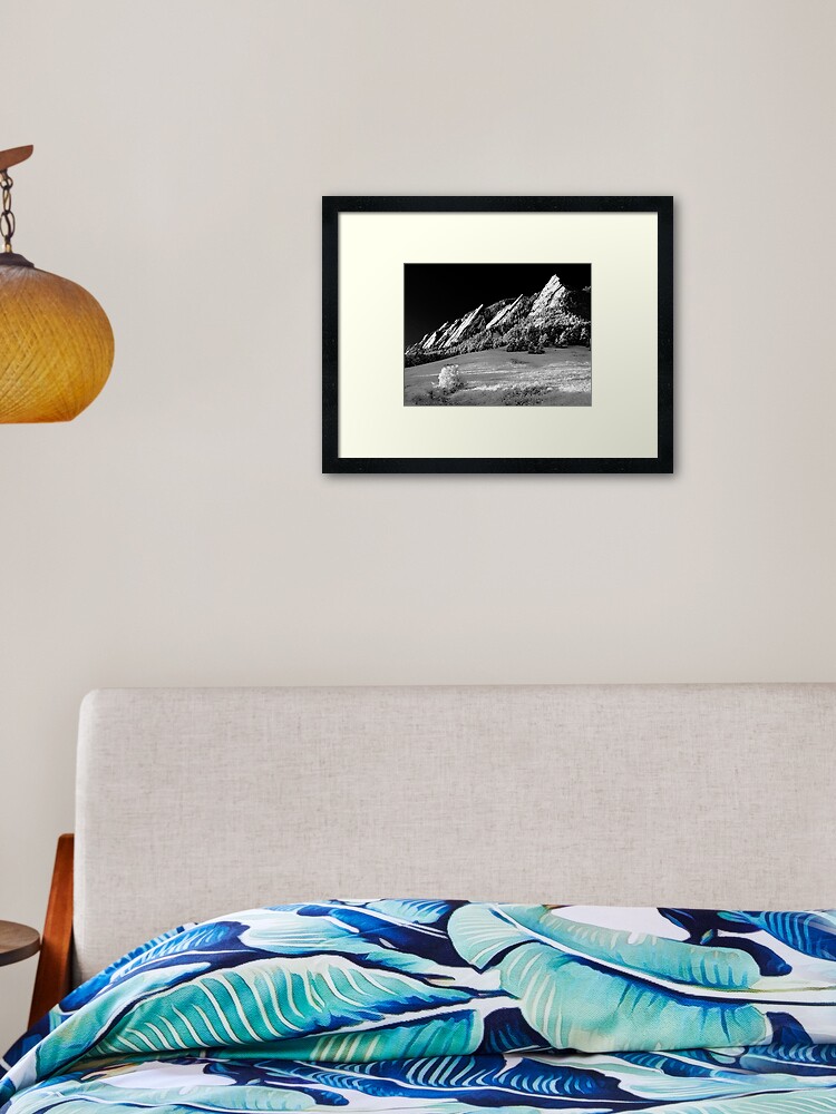 Thumbnail 2 of 7, Framed Art Print, Flatirons In Infrared designed and sold by nikongreg.