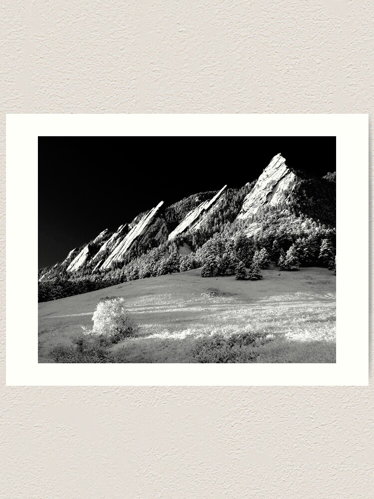 Alternate view of Flatirons In Infrared Art Print
