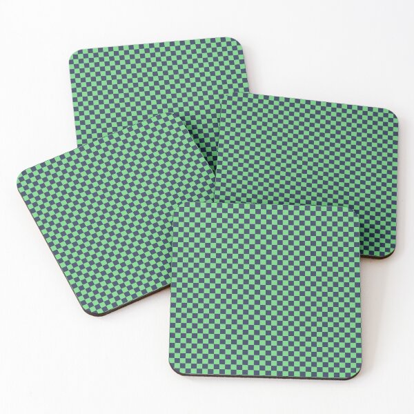 Item preview, Youthful Mint | Plaid Pattern - Matt Teal and Grey designed and sold by Dator-Abstracts.