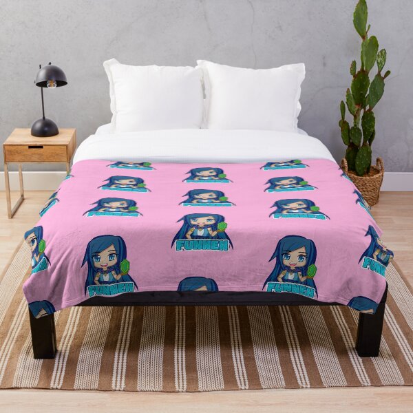 Funneh Blue Hair Gamer Throw Blanket