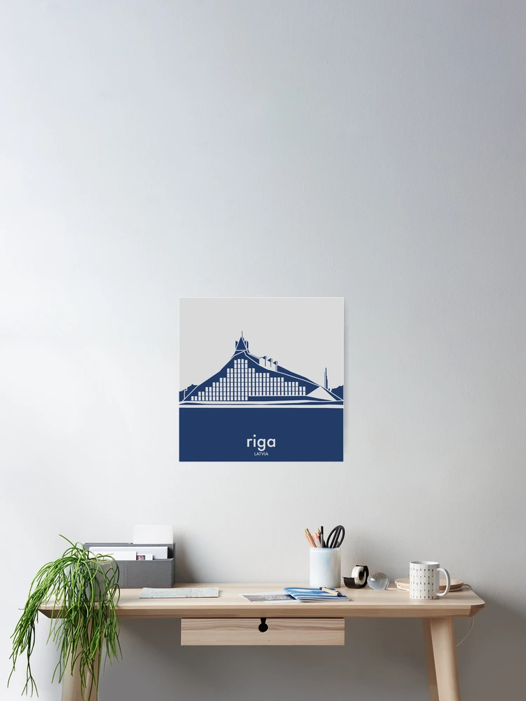 Thumbnail 2 of 3, Poster, Iconic Riga designed and sold by CPTVDesign.