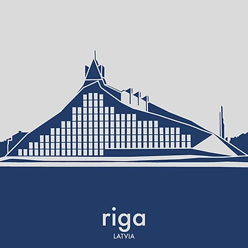 Artwork thumbnail, Iconic Riga by CPTVDesign