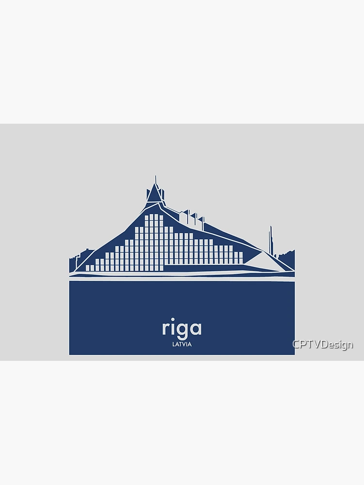 Thumbnail 2 of 2, Laptop Sleeve, Iconic Riga designed and sold by CPTVDesign.