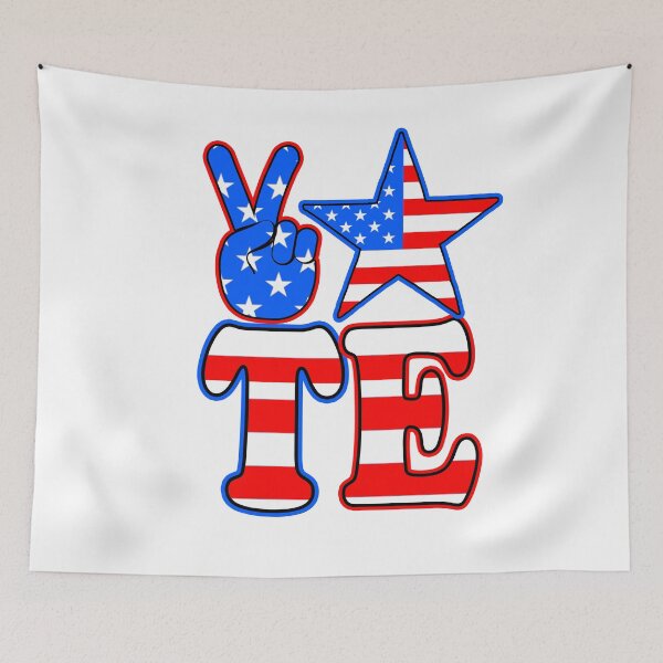 Item preview, Vote Election Vintage American Flag Stars and Stripes Star designed and sold by funnytshirtemp.