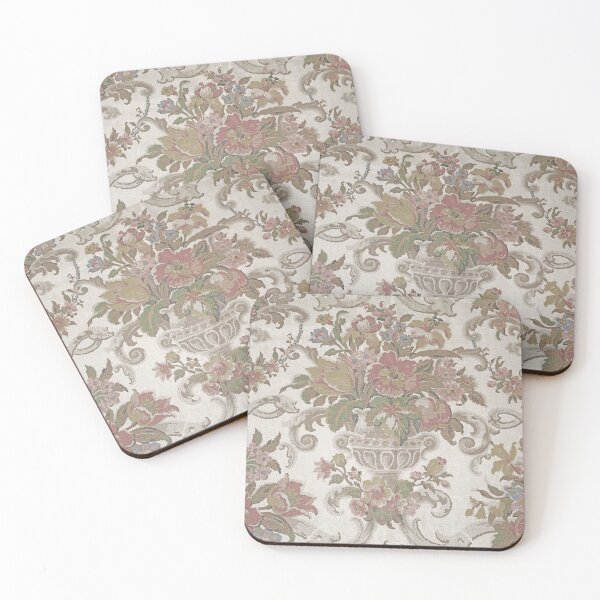 Item preview, Antique French Floral Fabric designed and sold by FuzzyHoney.