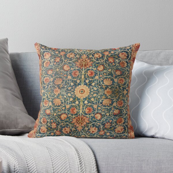 Holland Park William Morris Carpet Print Throw Pillow